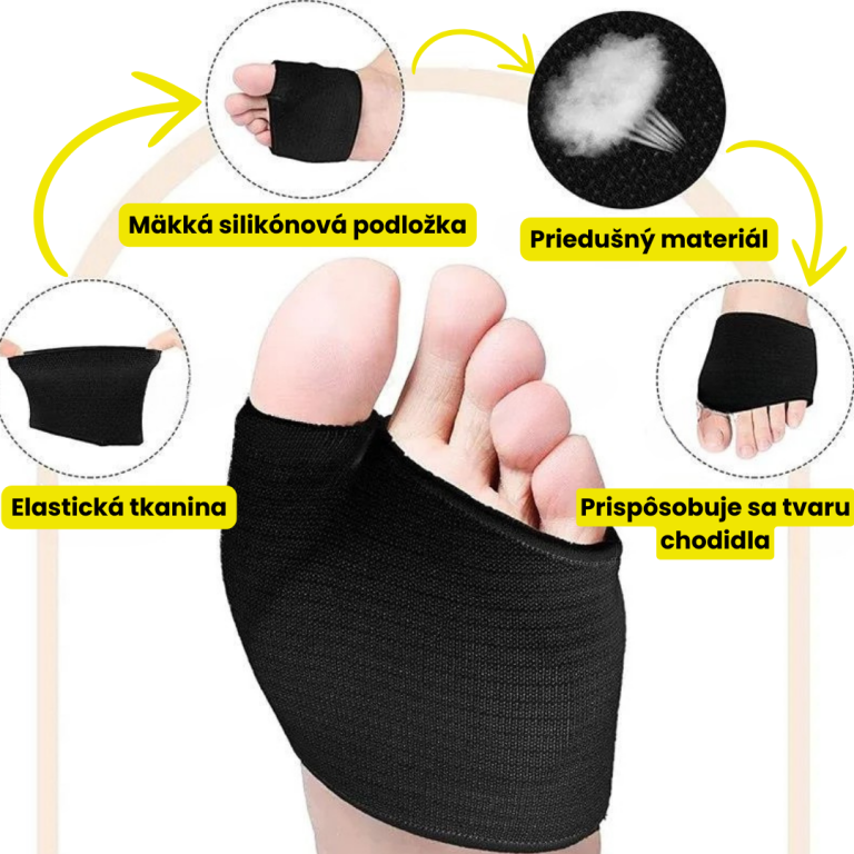 LumiStep gélová vložka na ochranu kĺbov a vankúšik na ochranu predpriehlavkovej časti chodidla