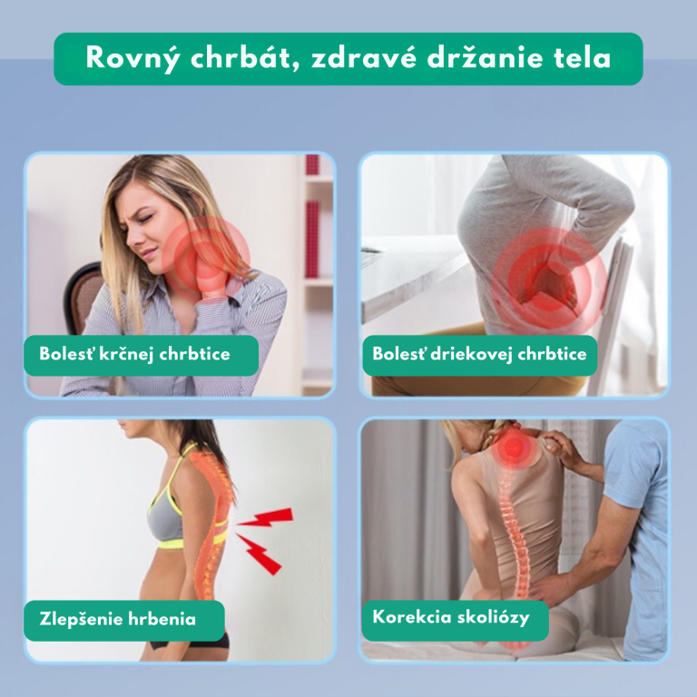 Úľava pri bolestiach chrbtice a zlepšenie držania tela