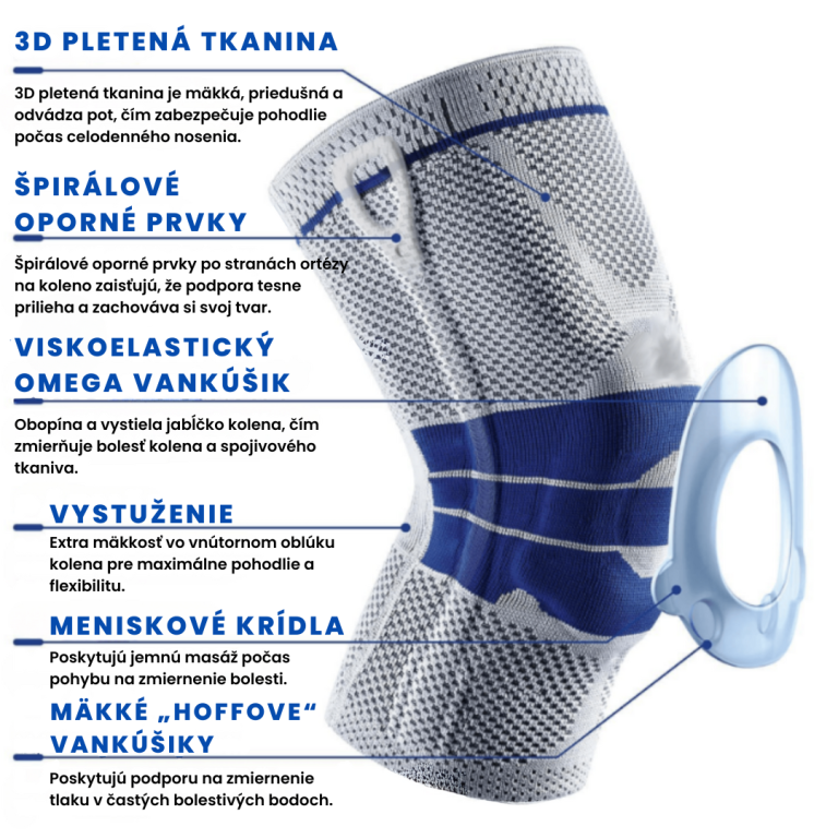 Flex It Pro kompresný chránič kolena s gélovou podložkou na patelu