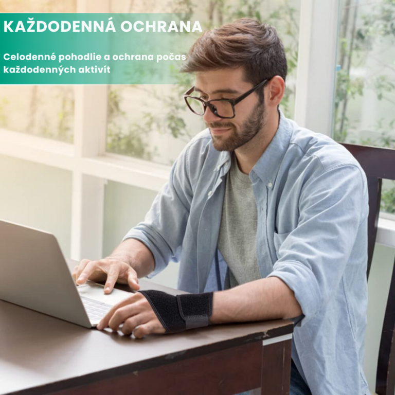 Stabler kompresný zápästný pás – elastická a flexibilná zápästná ortéza