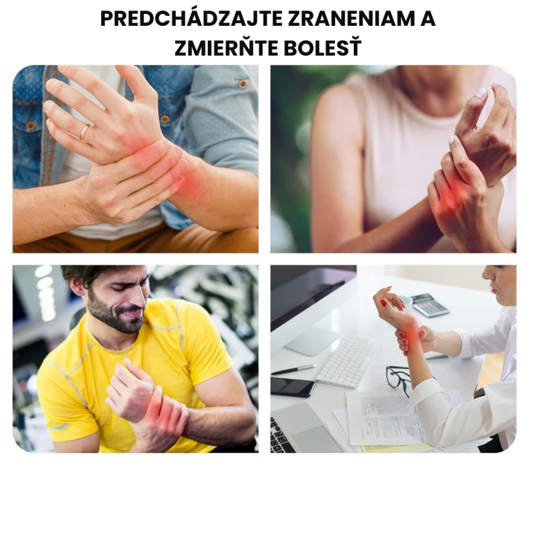 Stabler kompresný zápästný pás – elastická a flexibilná zápästná ortéza