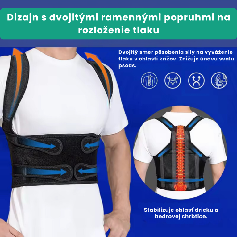 Dvojitý tlakový dizajn pre úľavu bedrovej oblasti