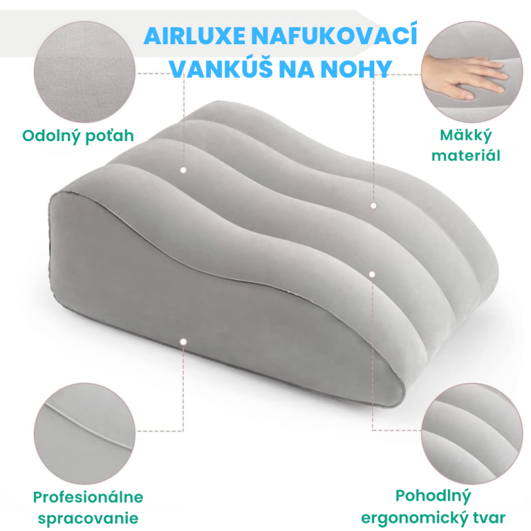 AirLuxe nafukovací vankúš na nohy