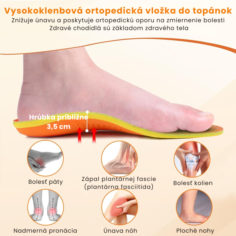 Orto Heavy Max ortopedická vložka s gélovou vrstvou pre hmotnosť nad 100 kg