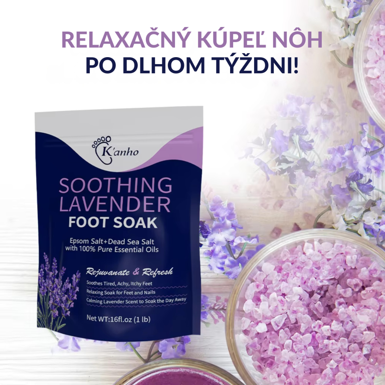 Refresher Spa Soľ do kúpeľa nôh s vybranými minerálmi a rastlinnými olejmi