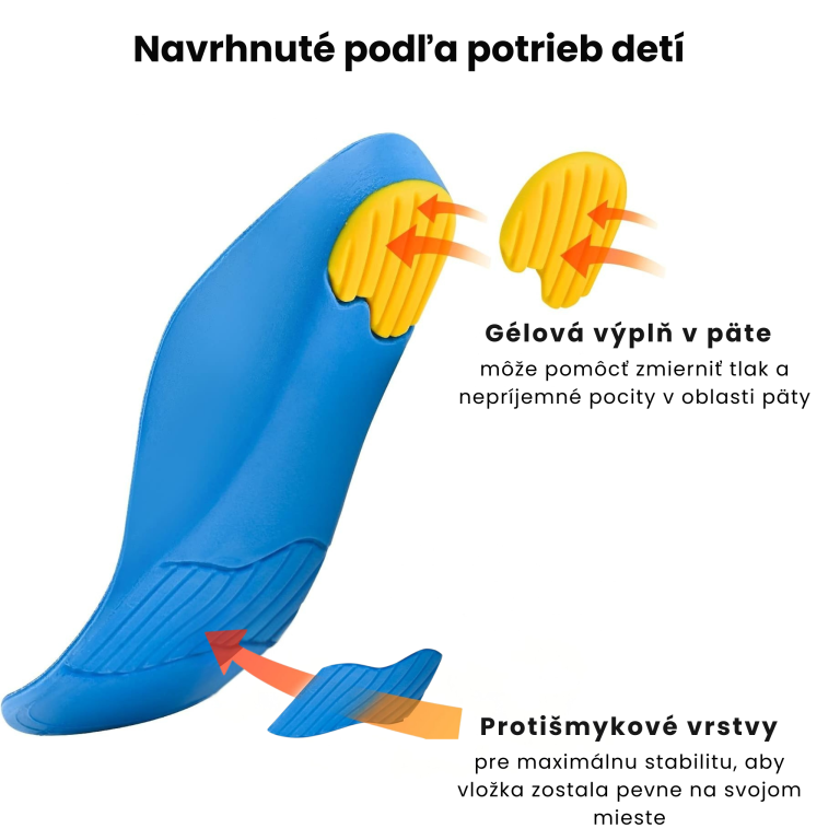 Orto Kiddo Junior ortopedická detská vložka do obuvi