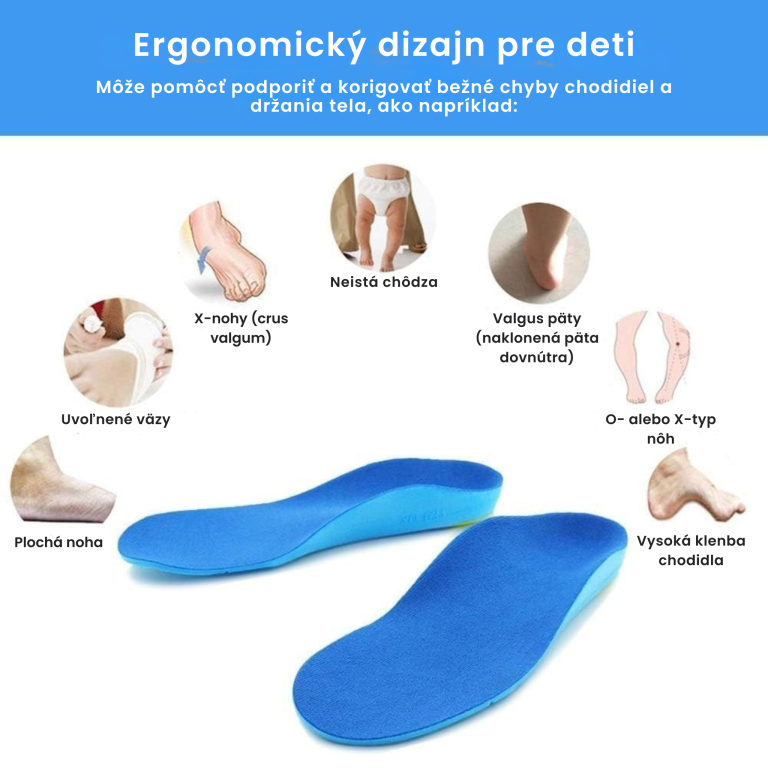 Orto Kiddo Junior ortopedická detská vložka do obuvi