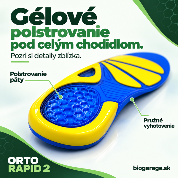 Šesťuholníková pätová zóna Rapid 2 so žltým okrajom v tvare U