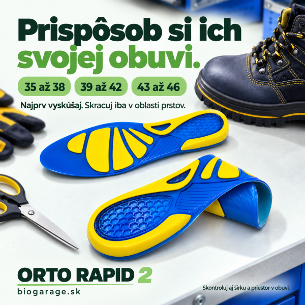 Veľkosti vložiek Rapid 2: 35 až 38, 39 až 42 a 43 až 46